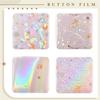 2025 Trend 200Pcs Button Maker Supplies Glittering Film For Pin Maker Machine Kit 4 Styles Clear Holographic Laminate Sheets
