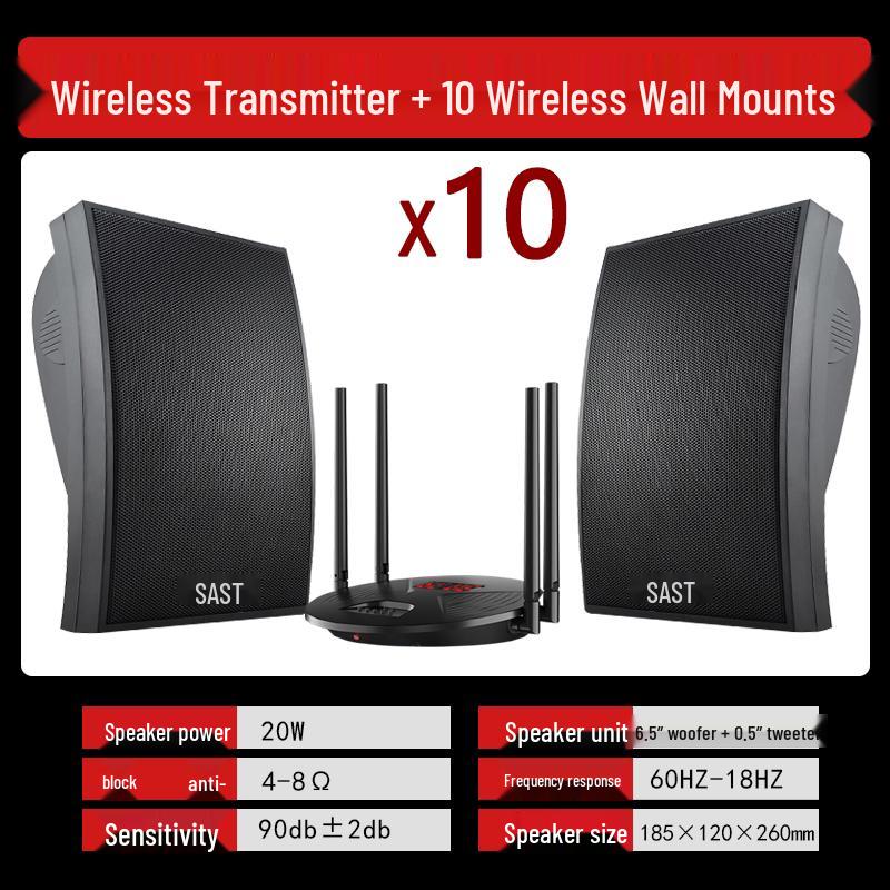 SAST D3 Wireless Bluetooth Wall Speaker System CN plug (adapter included) (CN version)