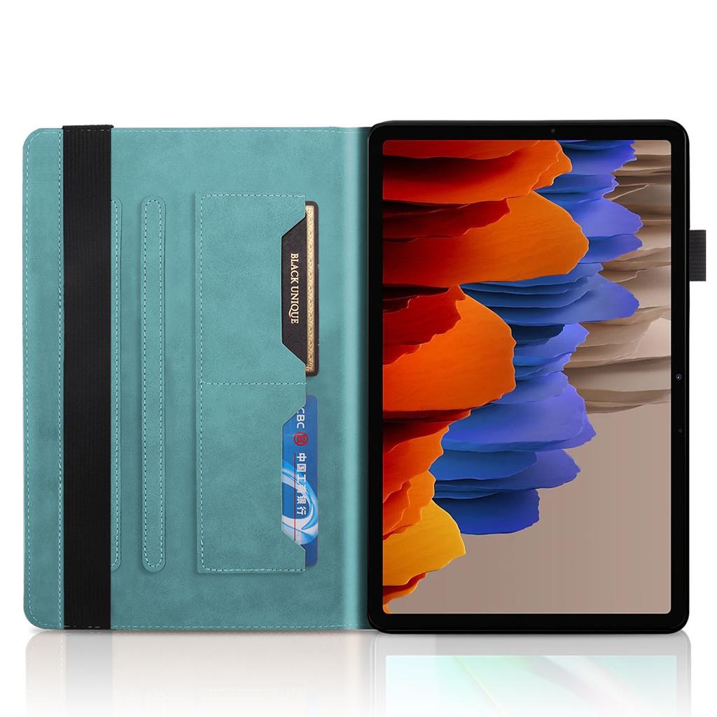 Applicable Samsung Tab S11 Ultra Tablet Leather Case Tab S8 Tree of Life Embossed Card Bracket Anti-drop Case