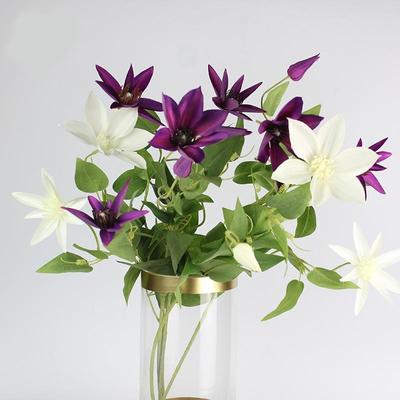 Silk Flower Artificial 3 Branches Lotus Wedding Simulation Flowers Desk Artificial Flowers Outdoor Indoor Table Garden Wedding Home Decorations