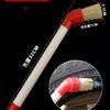 Tire Mounting Lubricant Brush with Bent and Round Heads, Solid Wood Handle, Large Size Repair Tool