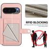 For Google Pixel 10 Pro/Google Pixel 10 Case RFID Blocking Card Holder Kickstand TPU+PU Leather Phone Back Cover