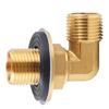 2Pcs Faucet 90 Degree Elbow Joint Cold and Hot Inlet Pipe Joint Brass 1/2inch Male Elbow Backsplash Mount Connector