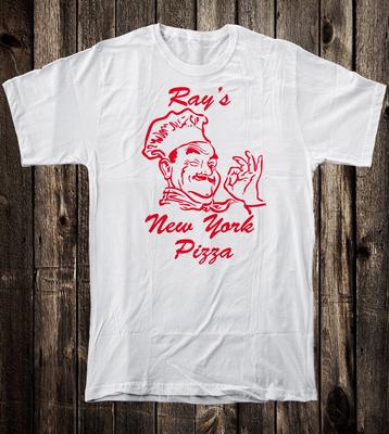 Retro Art Tee T Shirt 100% Cotton NYC New York City Rays Pizza Box Guy