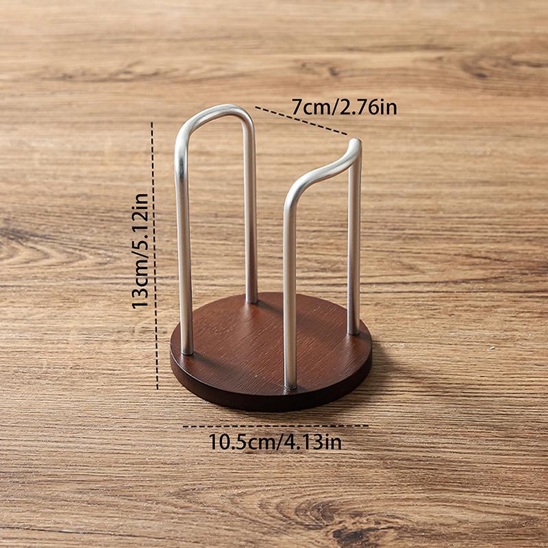 Wooden Paper Cup Holder For Disposable Cups Desktop Coffee Table Storage Shelf Tea Mug Organizer Kitchen Office Accessory