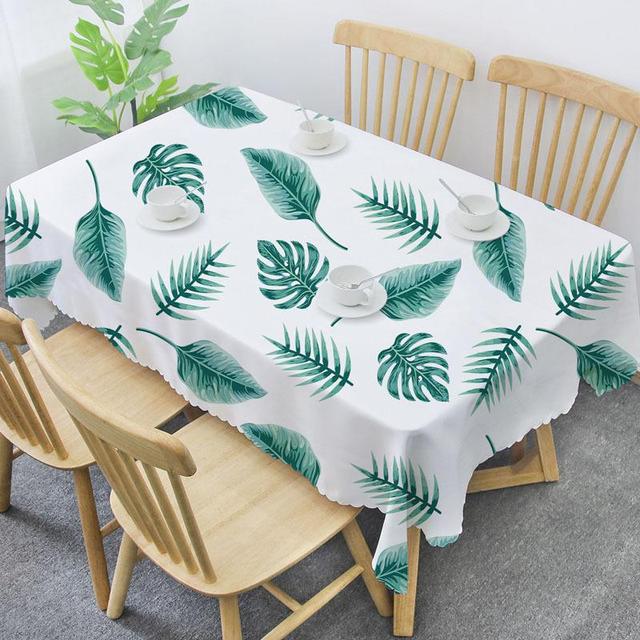 Nordic Cotton Linen Tablecloth Waterproof Rectangle Dining Table Cover Home Decor Textile Mat for Kitchen Living Room 60x60 cm