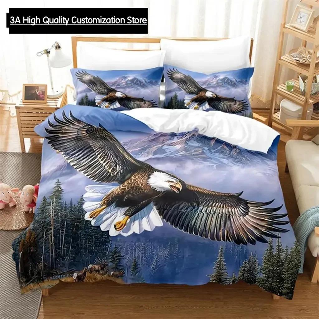 Zestaw pościeli ze zwierzętami Zestaw poszwy na kołdrę Pościel 3D Druk cyfrowy Pościel Rozmiar Queen Modny design