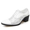 Pointed Toe Shoes Men'S High Heel Cross-Border Heightened Shoes Trend Leather Shoes Zapatos De Cuero Para Hombre M733