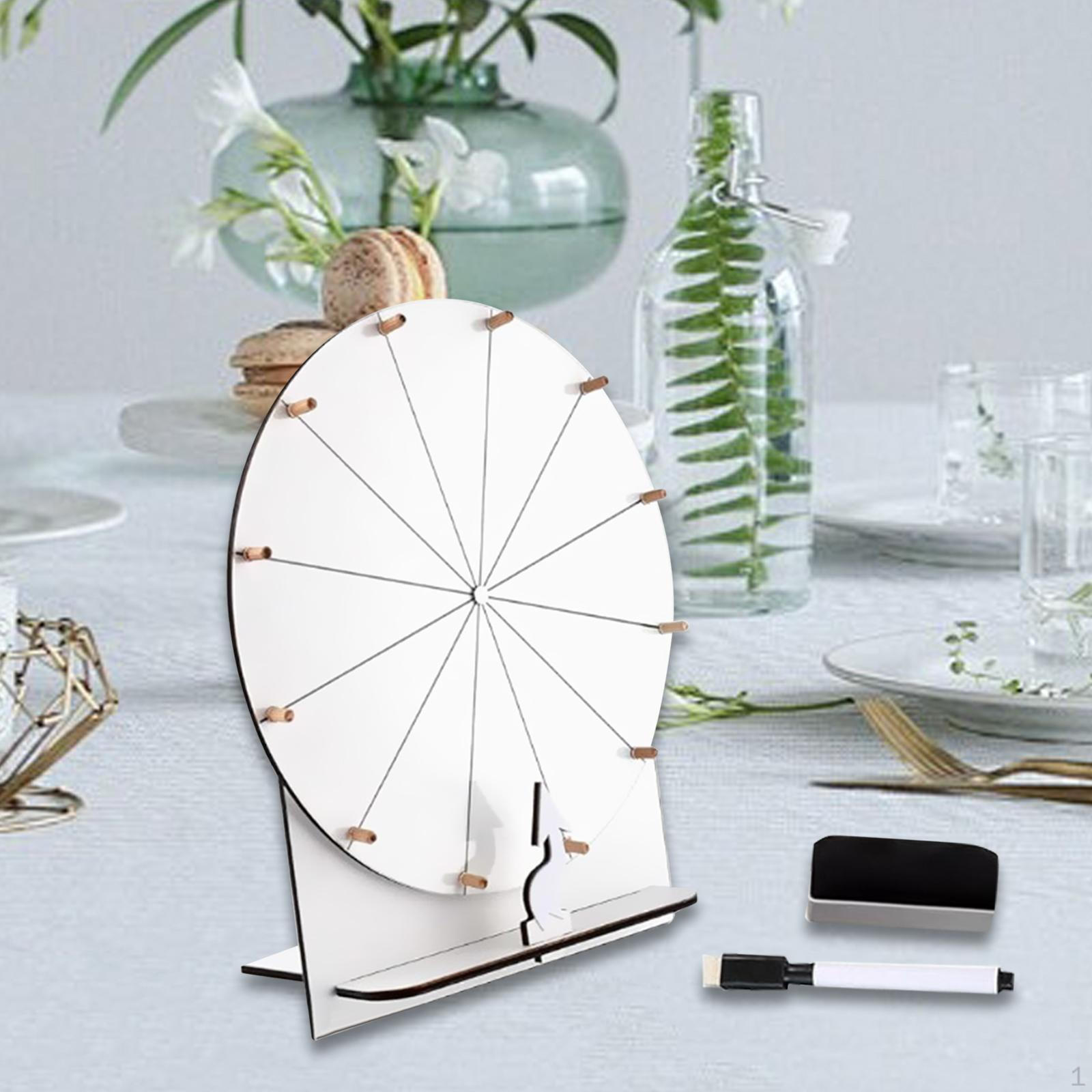 

Rotating Wheel for Prizes Fortune Tabletop Prize Turntable Shop Promotional Activities белый