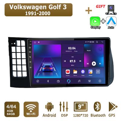 Android Carplay Car Radio For Volkswagen Golf 3 1991-2000 Multimedia Player Head Unit Stereo GPS Navigation BT WIFI 4+64GB