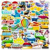 50 Cartoon Fähren Aufkleber, Verkehrsfahrzeuge, Bilderkennung, Kinderkognition, Cartoon Früherziehung, Kindergarten Niedliche Aufkleber
