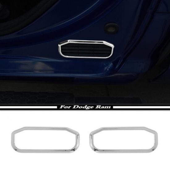 For 2010-2024 Dodge RAM 1500 ABS Chrome Rear Door Air Exhaust Vent Trim Cover 2P