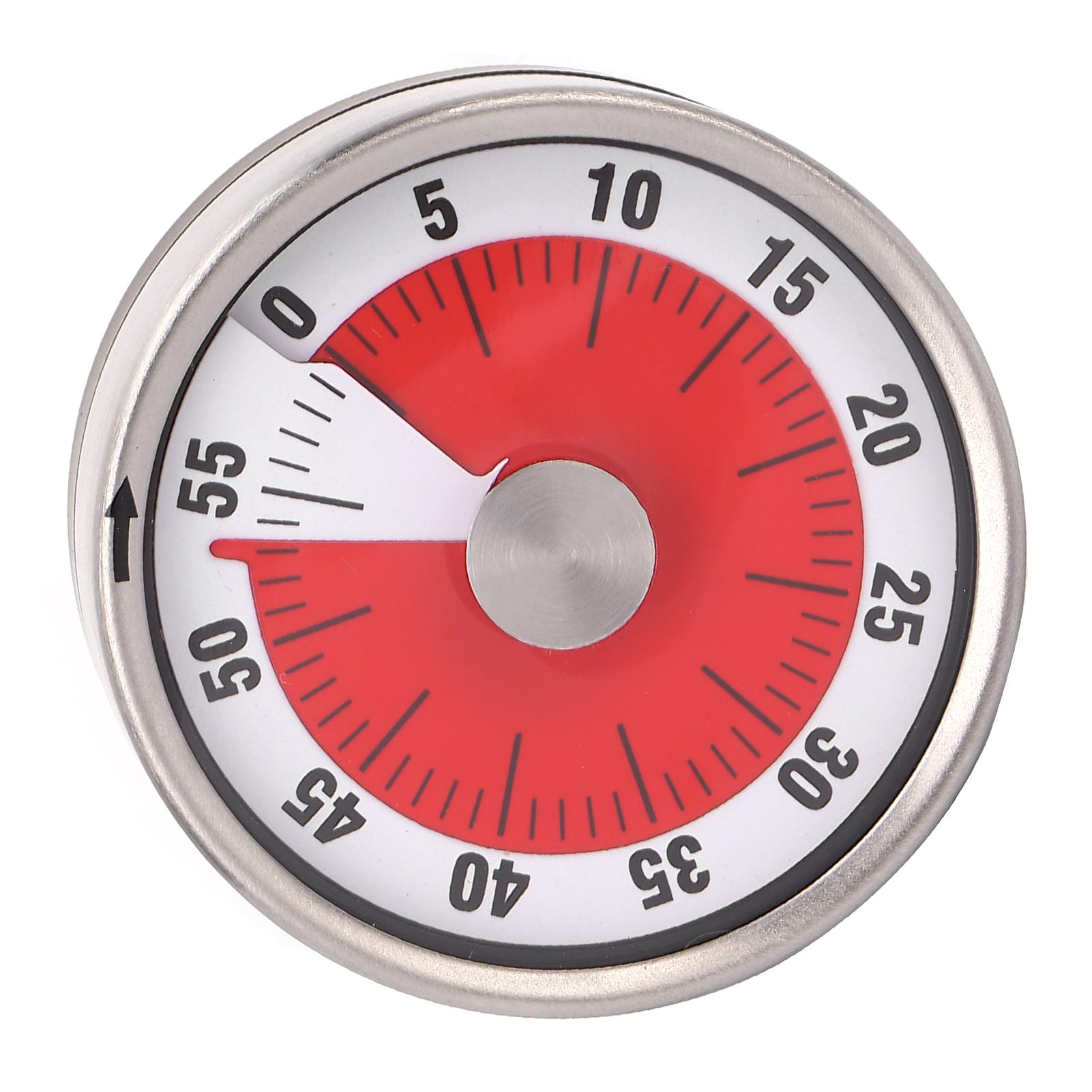 

Механический кухонный таймер для готовки, учебы, сна, круглый, с напоминанием, тайм-менеджер для студентов, белый белый