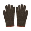 BROMPTON LONDON Label Point Wool Glove - D/Brown (P244Agl210)