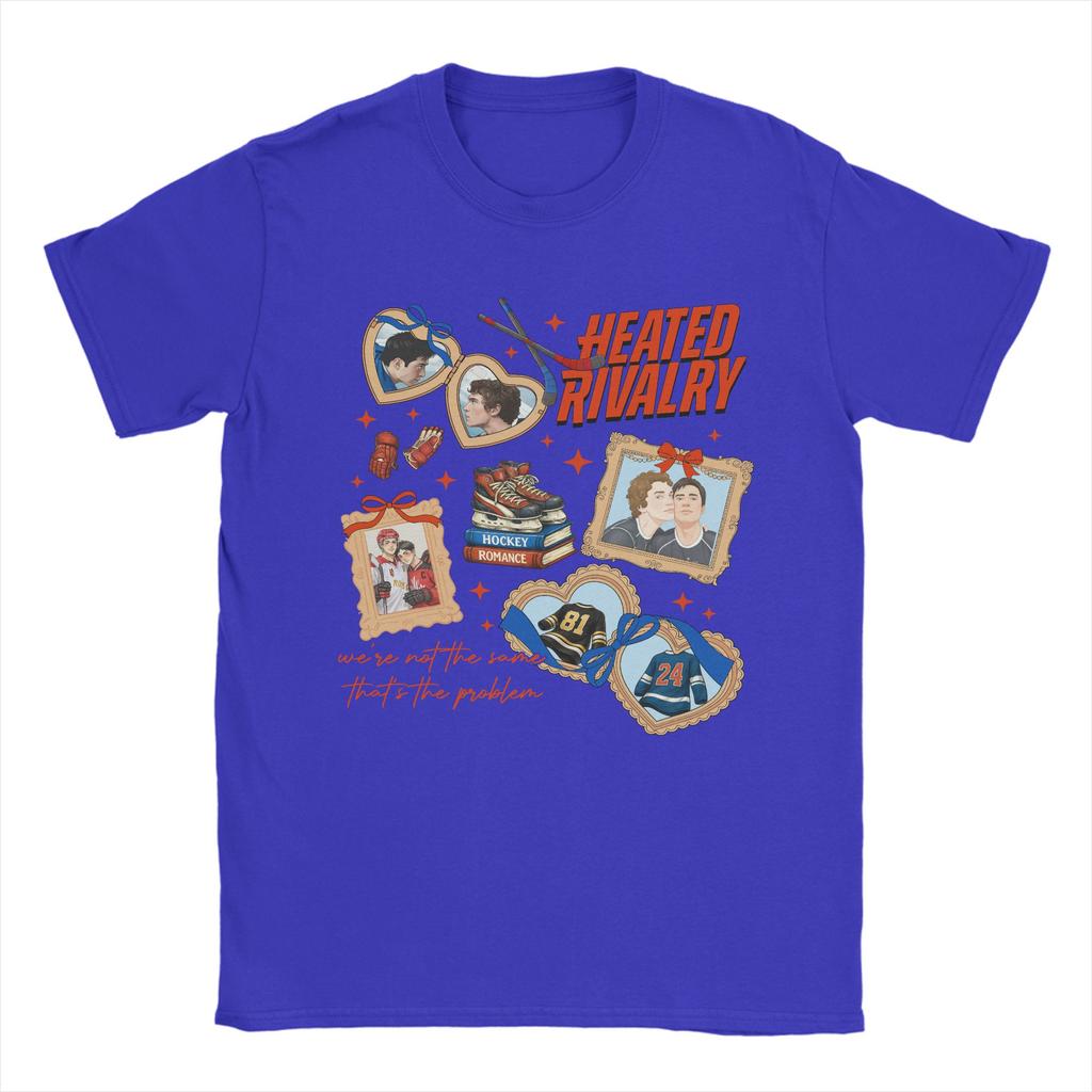 Heated Rivalry Ilya and Shane Mens T Shirt Awesome Tee Shirt Short Sleeve Round Collar TShirt Pure Cotton 4XL 5XL 6XL Clothes