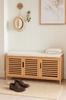 Shoe Cabinet With Seat Bamboo Shoe Shelf 50X90X35