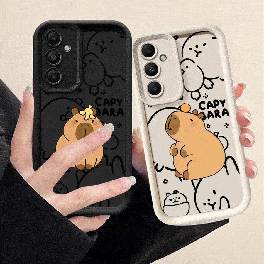 Capybara Cartoon Phone Case for Samsung Galaxy A14 A13 A15 A23 4G A34 A33 A53 A25 A24 A54 A73 A55 5G A11 Soft Cover