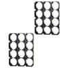 3x4 Accessories Combination Bracket Splicing Bracket 21.75mm Hole 2pcs/Set Black Plastic Frame Tool Accessories
