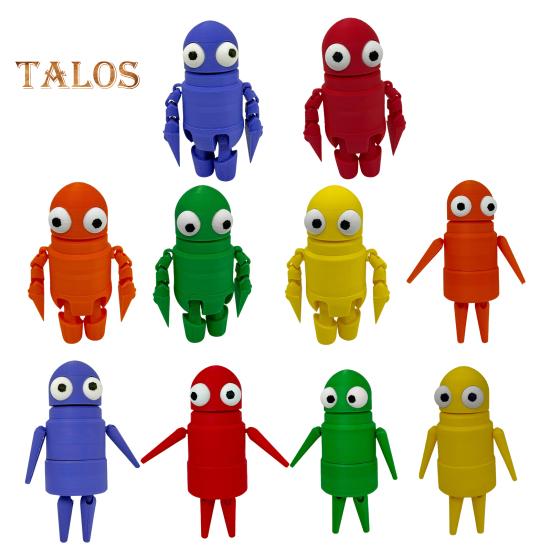 Desk Buddy Robot Ornament Collectible Robot Figurine Articulated Robot Buddy Gift for Video Game Fans Desk Decoration