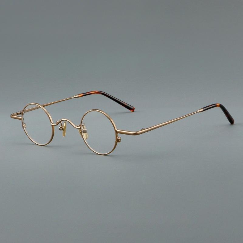 TFTB Retro Round Titanium Alloy Men`s