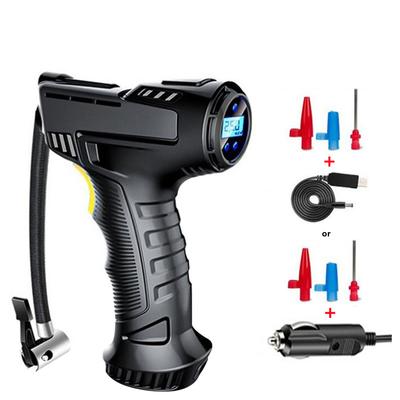 120W Car Air Pump with LED Light Wire/Wireless Inflatable Compressor Car Tire Inflator Digital for Car Bicycle Balls