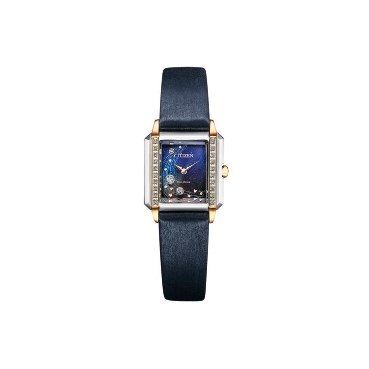 

CITIZEN Ecology Drive Collection Light Powered Quartz Movement Leather Strap Watch Women s Watch EG7065-06L Blue Dial