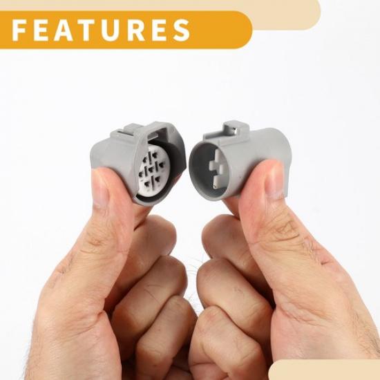 7 Pin Headlight Waterproof Connector Plug 1 Set  for Toyota for Lexus