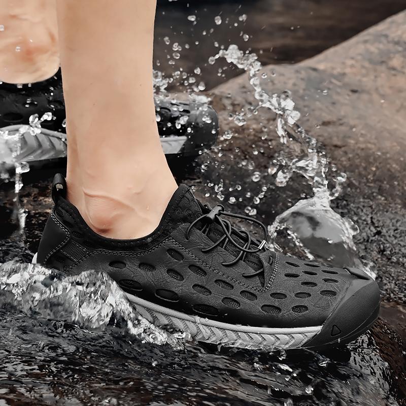 Summer Breathable Outdoor Casual Shoes Men Sneakers Antiskid Slip On Walking Shoes Moccasins Man Shoes