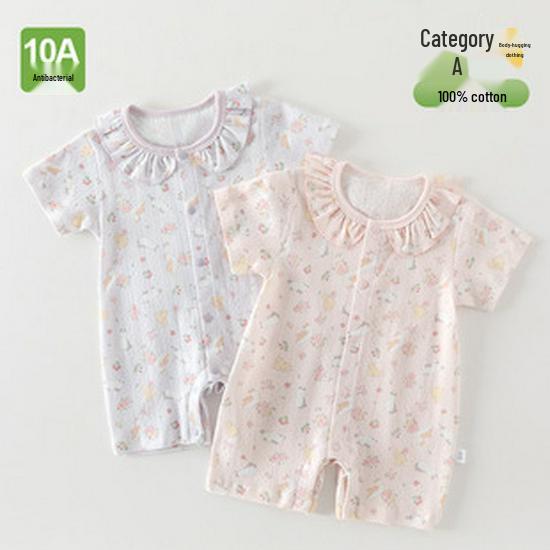 Thickened 120g Cotton Winter Baby Jumpsuit - Warm Padded Bodysuit for Crawling
