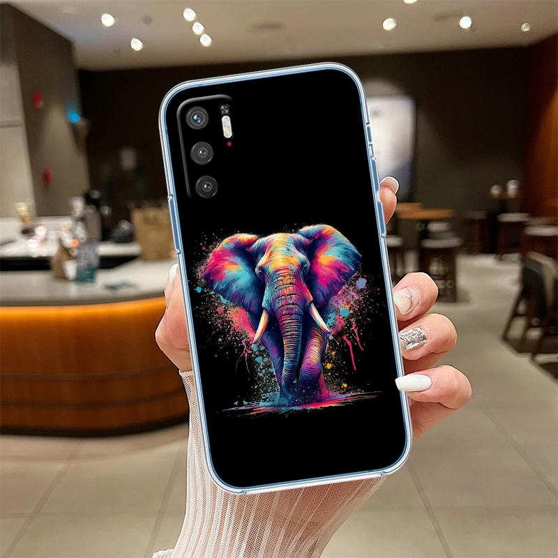 

UP1 Animal Elephant Transparent Phone Case for Motorola Moto G40 G04 G05 One Ace Action Fusion + Plus Hyper Macro Vision Zoom Motorola One Fusion+