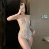 Sexy lingerie Sexy seduction lace onesie women's hot free lace uniform perspective love suit