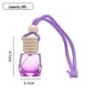 Colored Glass Car Air Freshener Bottle with Lanyard – Rearview Mirror Pendant & Essential Oil Diffuser