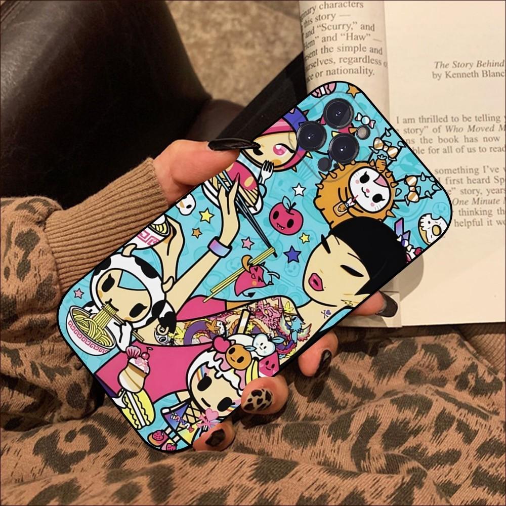 Japan T-tokidoki Colorful Phone Case For IPhone 16 15 14 13 12 Mini 11 Pro XS Max X XR SE 6 7 8 Plus Soft Silicone Cover