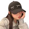 InsStyle Sweet Baseball Hat Peaked Hat Lovely Bowknot Sun Hat Summer Sport Hat