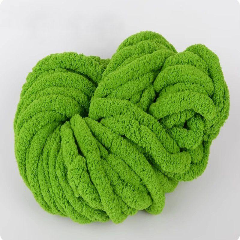 Handmade DIY Rainbow Adient Yarn Scarf Tail Line Finger Knitting Cozy Nest Cuion Thi Ice Strip Yarn