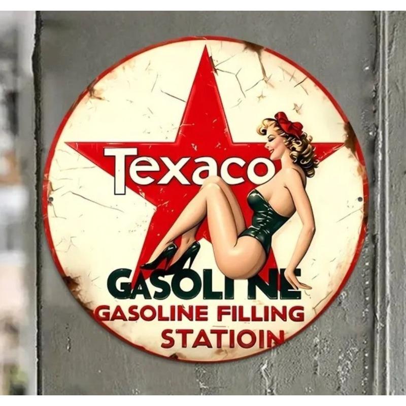 Hexenbesen Halloween Schild, Runde Aluminium Wandplakette 20x20cm