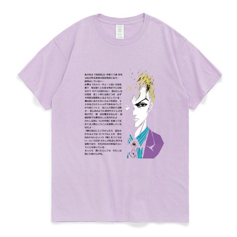 2026 Anime Jojo Bizarre Adventure T Shirt Men Women Short Sleeved Tops Vaporwave Aesthetic Jotaro T-shirt Cotton Kujo Manga Tee Shirt