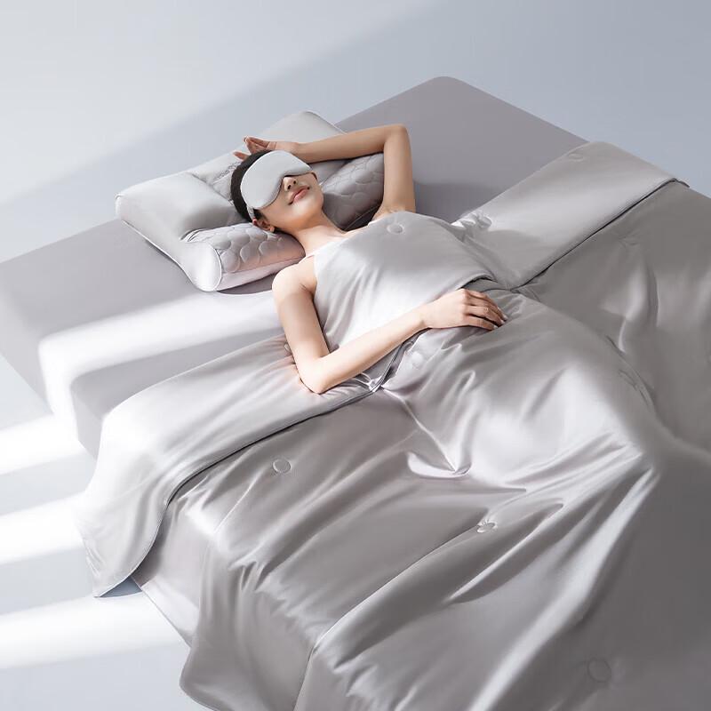 a-life Silver Moon Ice Silk Cooling Summer Comforter