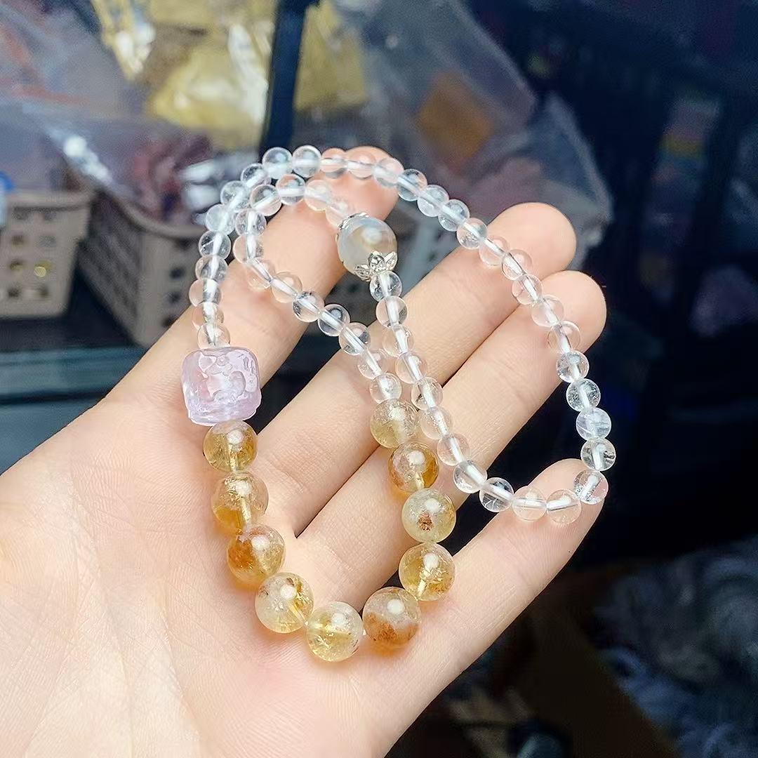 Elegant Crystal Double Ring Bracelet - Versatile, Exquisite Fashion Accessory for Women