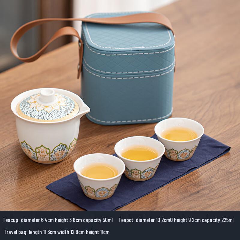 

Портативный керамический чайный набор для кунг-фу