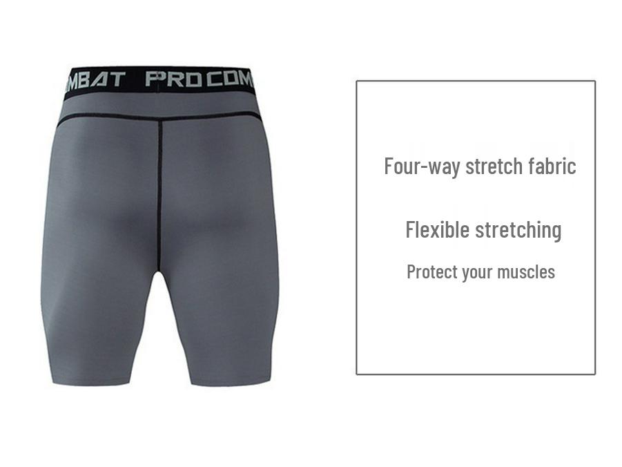 Men's Quick-Dry Compression Shorts for Running, Fitness, and Basketball - 5-Point Stretch Base Layer Athletic Pants.