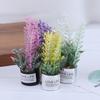 1:12 Dollhouse Toy Miniature Fake Plant Lavender Flower Arrangement Accessories
