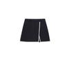Color Block Slit Golf Skirt Black