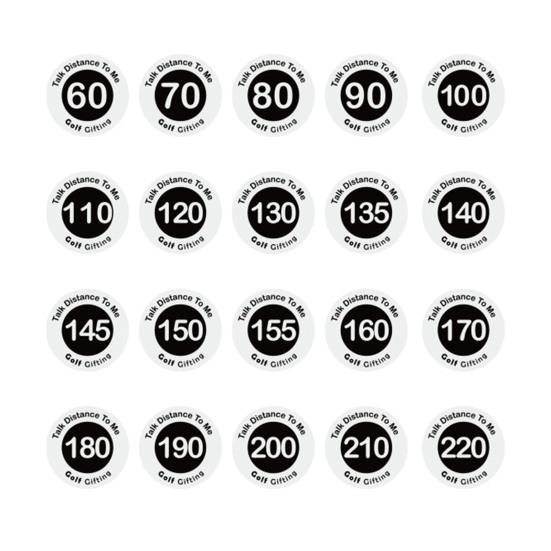 

20 шт., маркеры с названием гольф-клуба, выгравированные на заказ, маркер для гольф-клуба, многоразовые маркеры расстояния, аксессуары для гольфа для начинающих белый