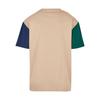 T-shirt Urban Classics Organic Oversized Colorblock GT - beige - 4XL
