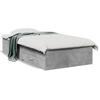 VidaXL Bed Frames and Drawers, Slat Base, Adult Bed, Single Bed for Bedroom Interior, Concrete Grey 75x190 3280443