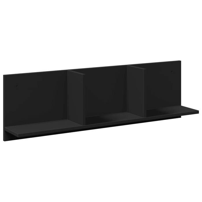 VidaXL Wall Cabinet 100x16.5x30 Cm Black Engineered Wood, Floating Wall Cabinet, Wall Shelf, Wall Display Cabinet, 854860