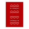 New Soft Towel Valentines Day Love Print Kitchen Dish Towels Absorbent Quick Drying Cleaning Dishcloth Dining Table Decoration