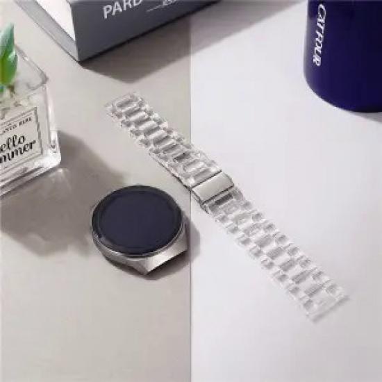 

Прозрачный ремешок Glacier для часов Samsung Galaxy 4/5/pro 44 мм/40 мм/классический 46 мм/42 мм/3/браслет Active 2 20 мм 22 22 mm watch band прозрачный