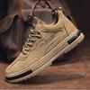 Men's Autumn Breathable Waterproof Wear-Resistant Versatile Work Safety Shoes With Thick Soles.